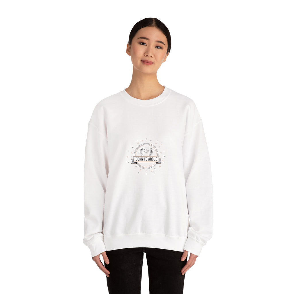 Born to Argue Crewneck Sweatshirt | Critical Thinkers Club, nerd humor shirt