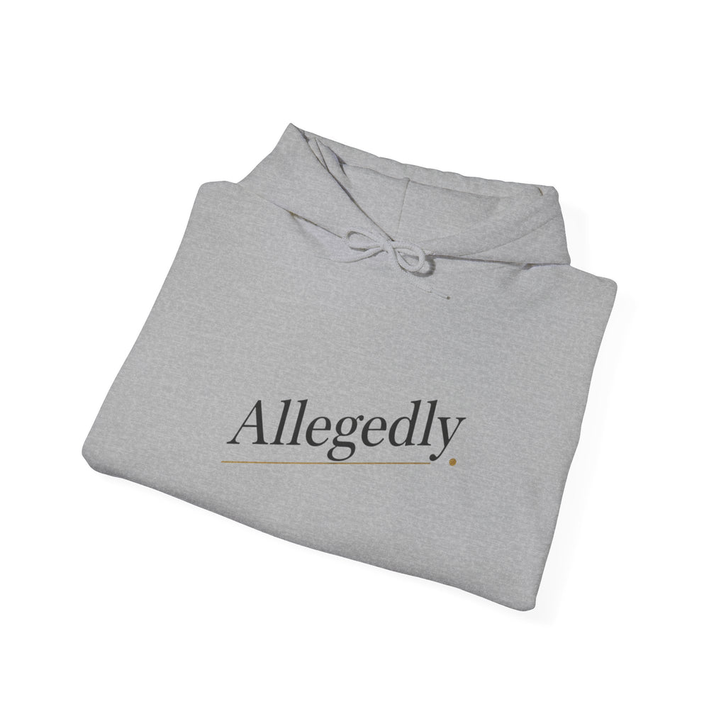 Allegedly Hoodie | Critical Thinkers Club, nerd humor sweatshirt