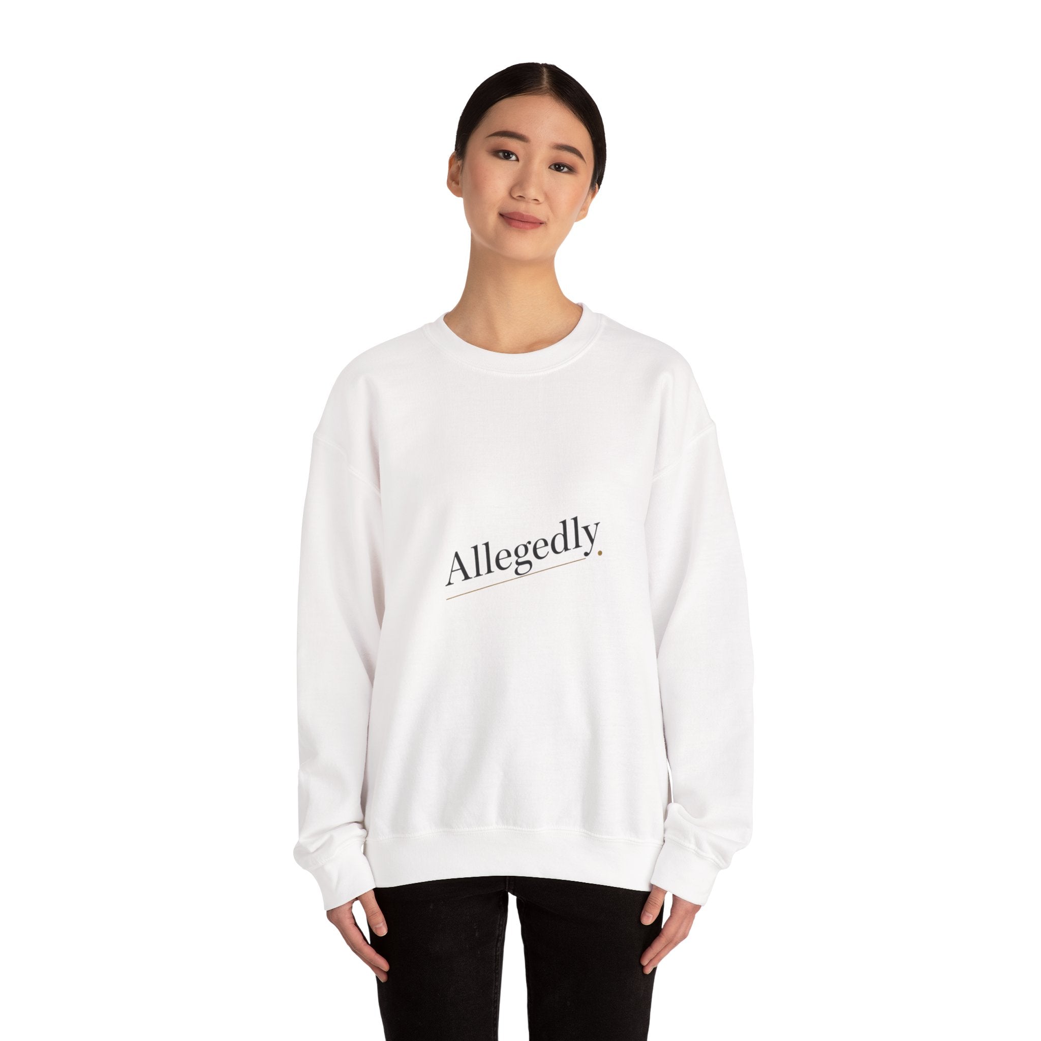 Allegedly. Sweatshirt | Critical Thinking Club, nerd humor shirt
