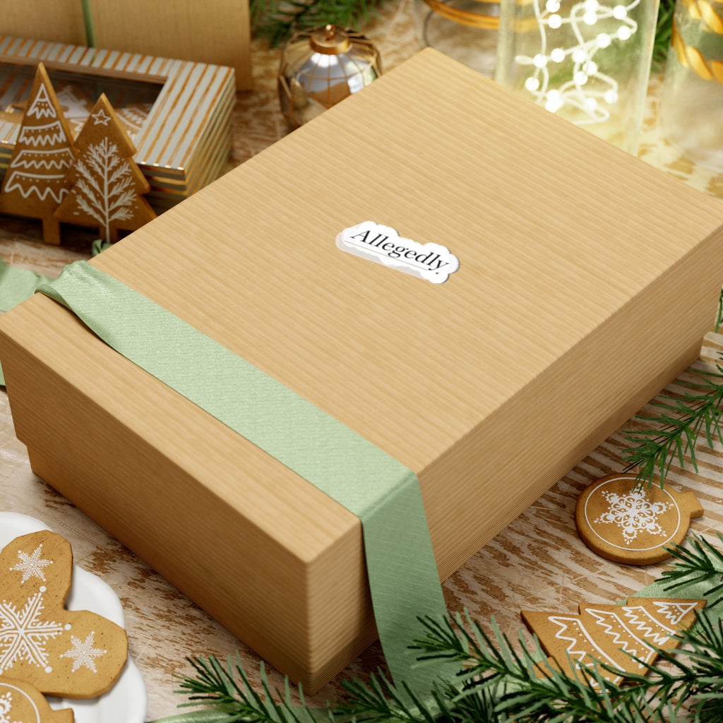 Allegedly Sticker | Critical Thinkers Club, nerd humor processing moment