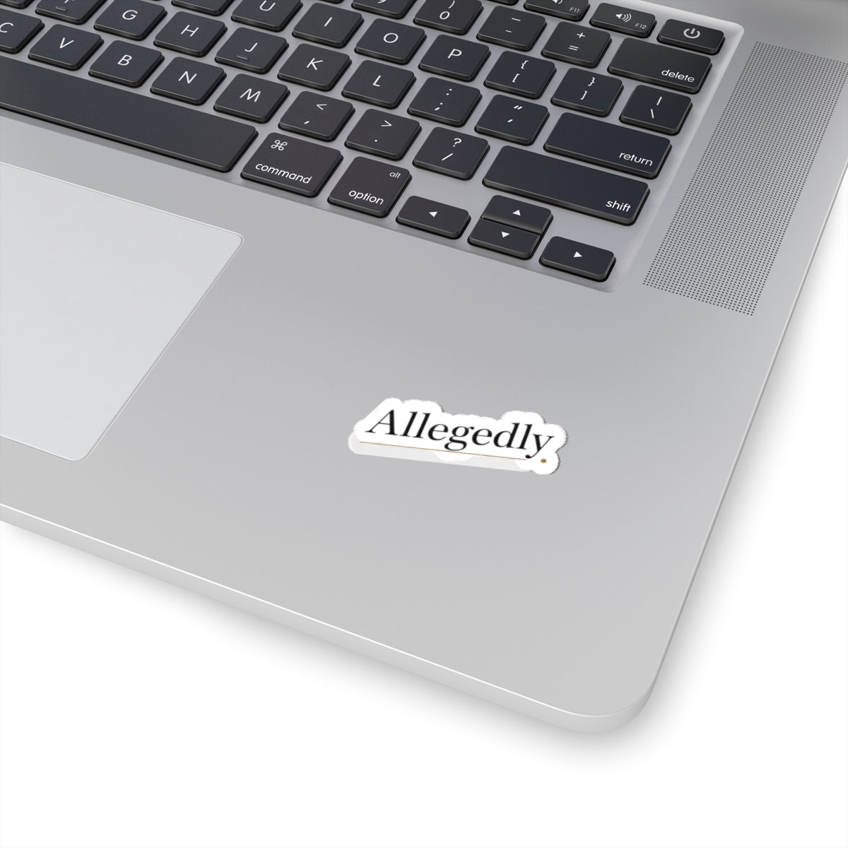 Allegedly Sticker | Critical Thinkers Club, nerd humor processing moment
