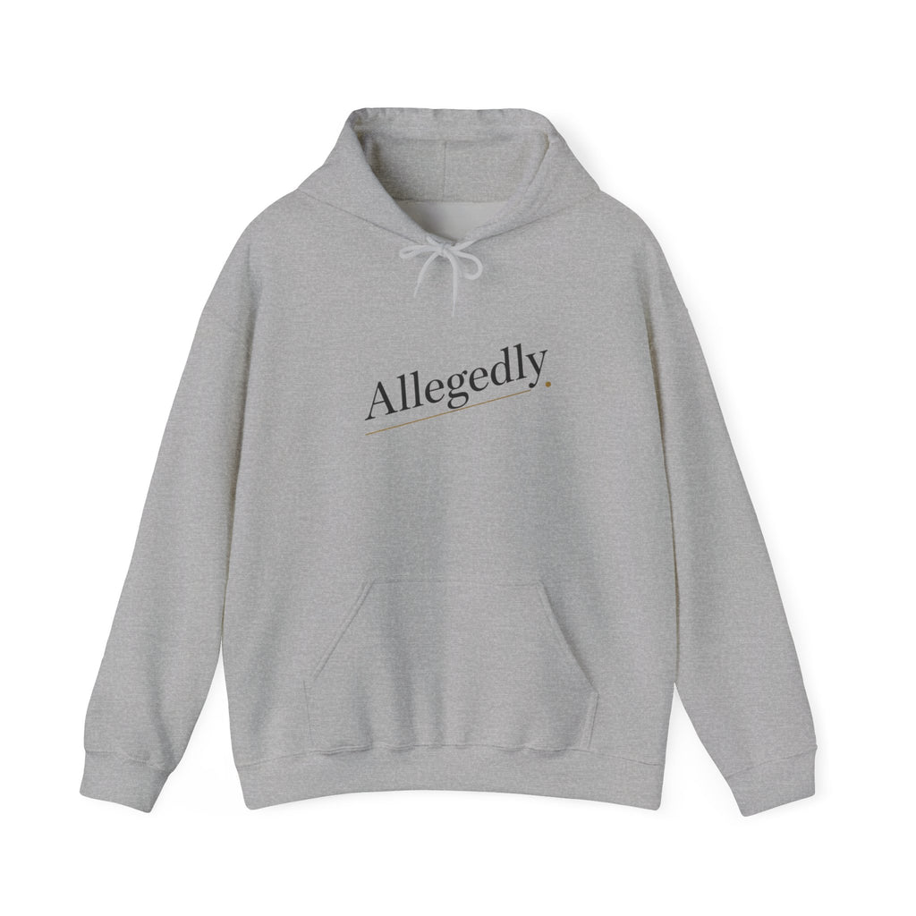 Allegedly Hoodie | Critical Thinkers Club, nerd humor sweatshirt