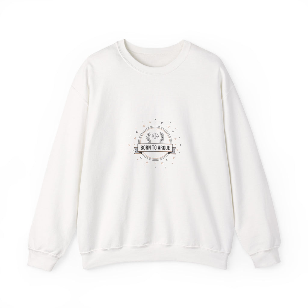 Born to Argue Crewneck Sweatshirt | Critical Thinkers Club, nerd humor shirt